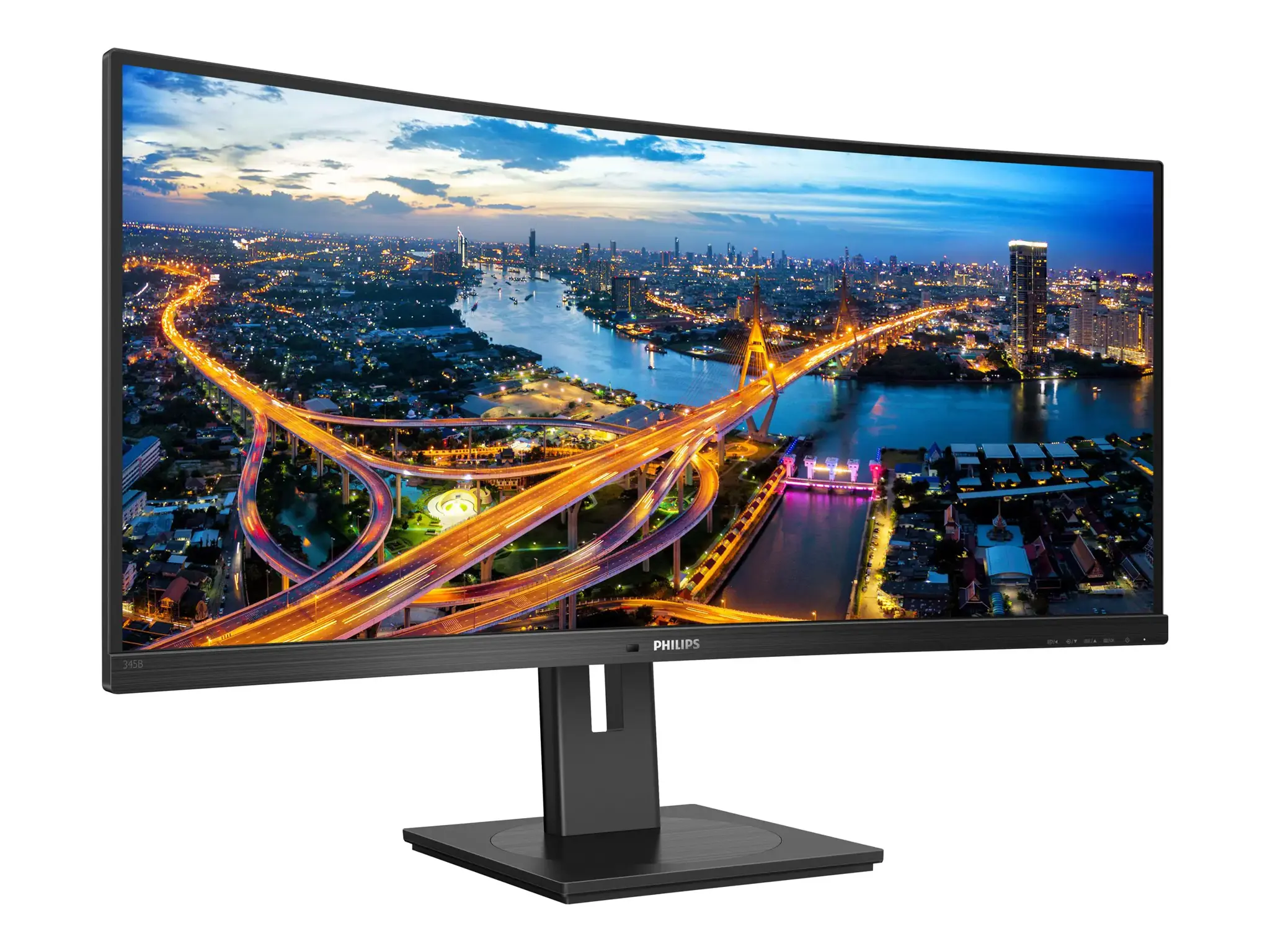 Monitorius Philips B Line 345B1C/00, 86.4 cm (34"), 3440 x 1440 pixels, Quad HD, LCD, 4 ms, Black