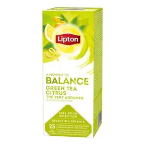 Žalioji arbata LIPTON, su citrusinių vaisių žievelėmis, 25 vnt.