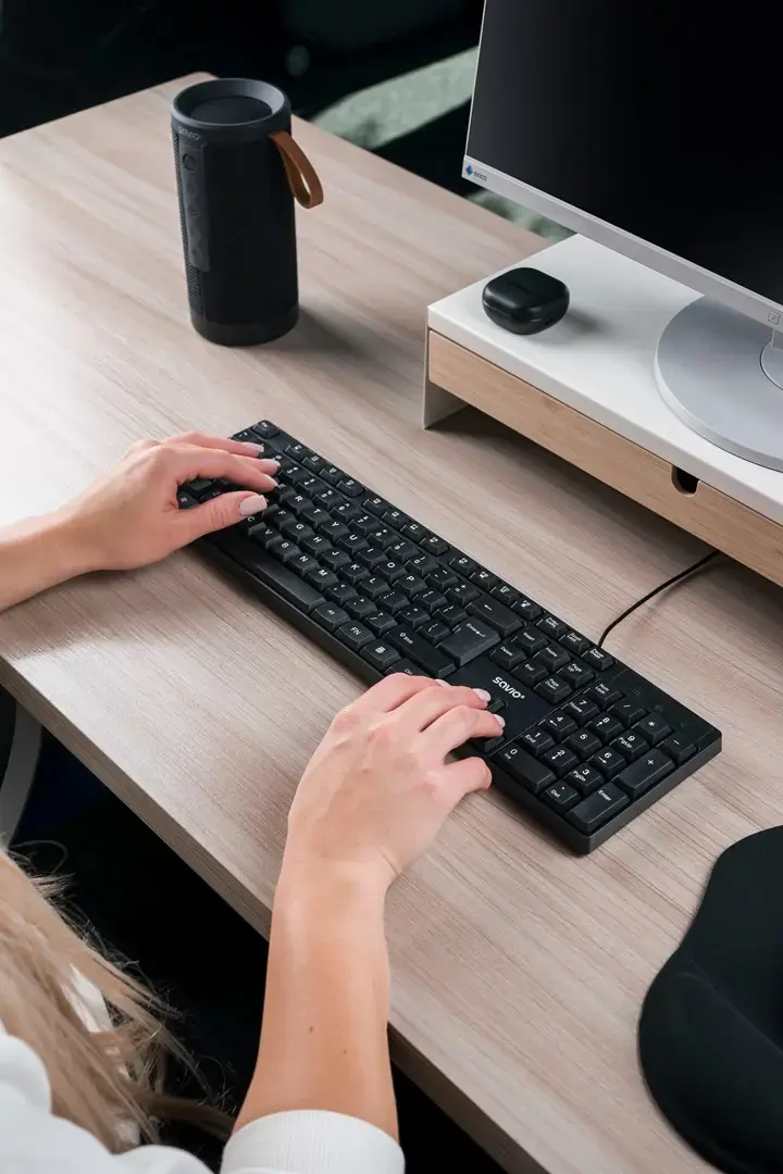 Savio KB-01 keyboard Home/Office USB QWERTY US English Black