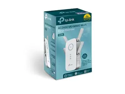 TP-Link AC2600 Wi-Fi diapazono ilgintuvas, tinklo kartotuvas, 1733 Mbit/s, 10,100,1000 Mbit/s, Windows 10 Education, Windows 10 Education x64, Windows 10 Enterprise, Windows 10 Enterprise x64,..., išorinis, 10/100/1000Base-T(X)