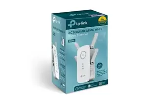 TP-Link AC2600 Wi-Fi diapazono ilgintuvas, tinklo kartotuvas, 1733 Mbit/s, 10,100,1000 Mbit/s, Windows 10 Education, Windows 10 Education x64, Windows 10 Enterprise, Windows 10 Enterprise x64,..., išorinis, 10/100/1000Base-T(X)