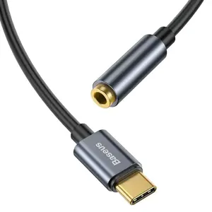Baseus L54 Audio Adapter USB-C + mini jack 3,5mm (Black+Gray)