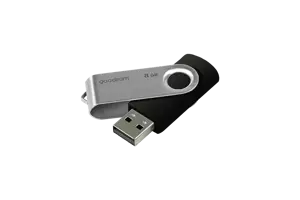 Goodram UTS2, 8 GB, USB Type-A, 2.0, 20 MB/s, Swivel, Black