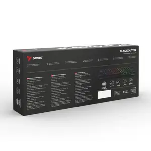SAVIO BLACKOUT X2 Mechanical Keyboard OUTEMU Red, Hot Swap