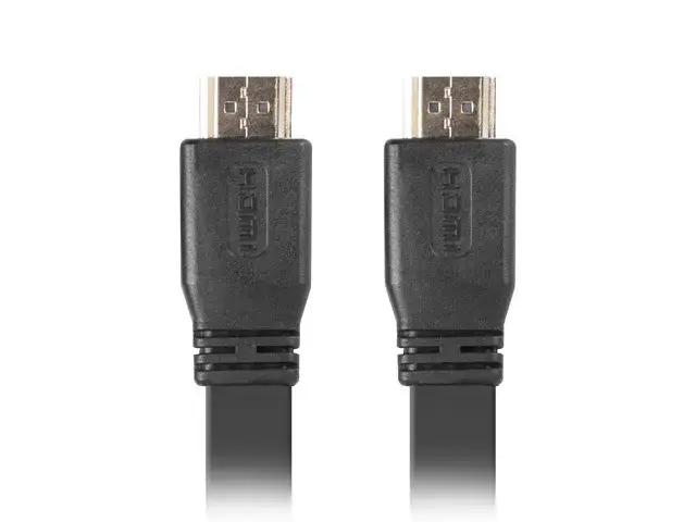 LANBERG CA-HDMI-21CU-0010-BK "Lanberg" kabelis HDMI M/M V2.0 1M juodas plokščias