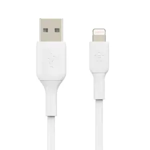 Belkin CAA001BT0MWH, 0,15 m, Lightning, USB A, vyriškas, vyriškas, baltas