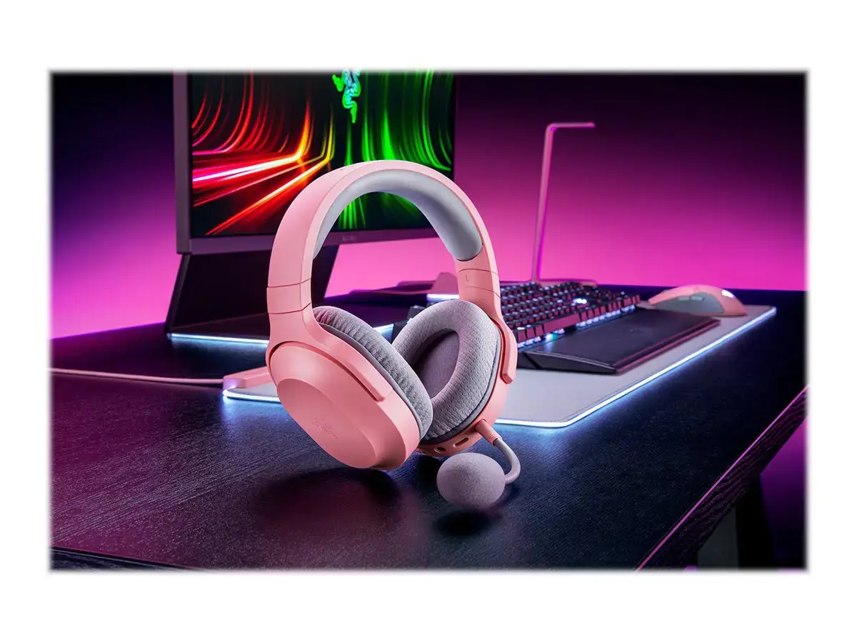 RAZER "Barracuda X 2022" ausinės - kvarco rožinės spalvos