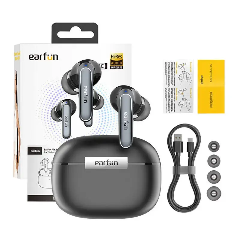 Ausinės "TWS EarFun Air2" (juodos spalvos)