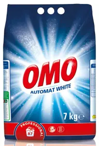 OMO profesionalūs skalbimo milteliai baltiems skalbiniams 7 kg.