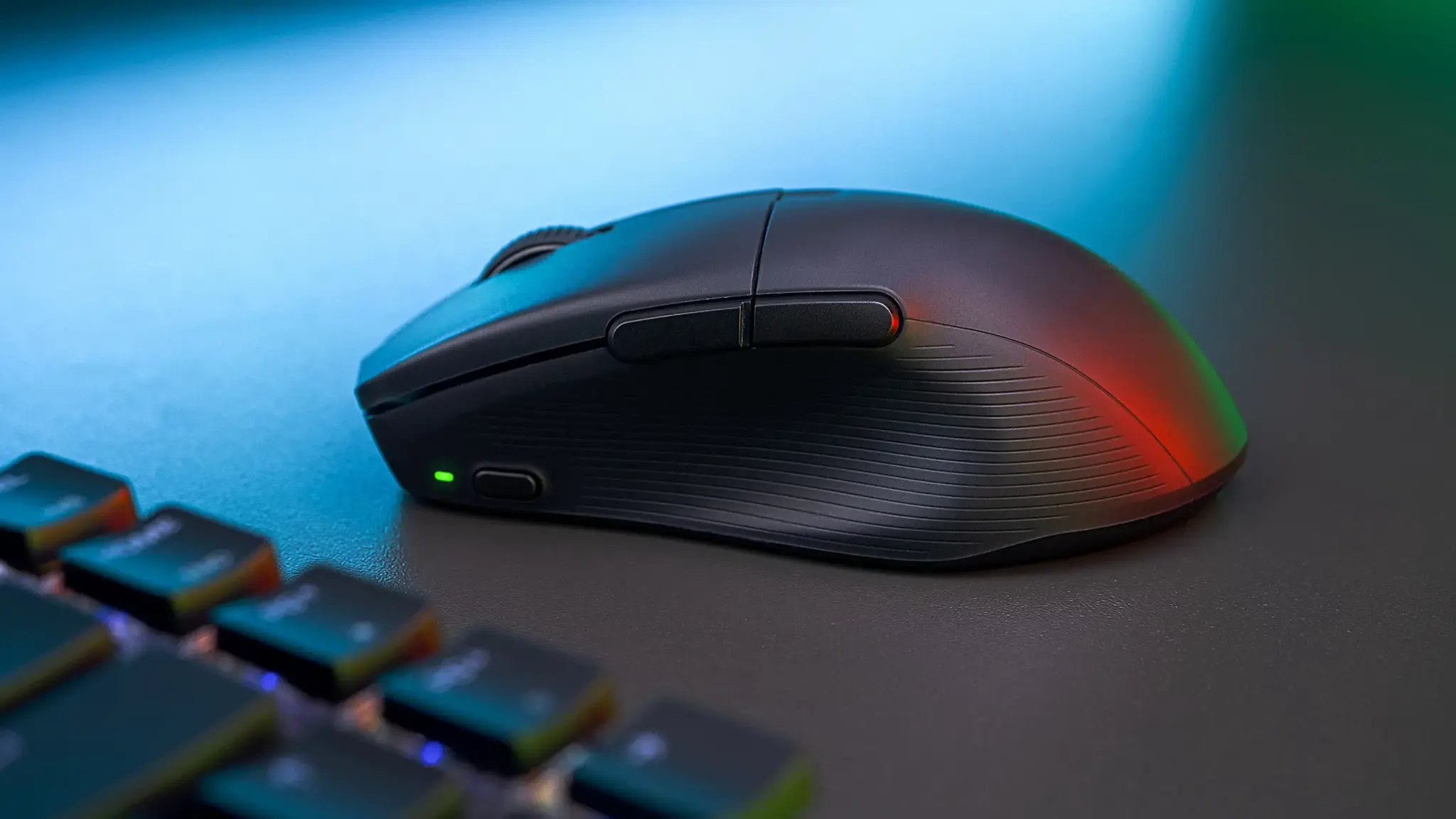 Turtle Beach Pure Air - Ultra-Light Wireless Ergonomic RGB Gaming Mouse, 26K DPI Optical Sensor, 125 hour Battery, Dual Wireless System, TITAN Optical Switches, Bluetooth, RGB Illumination. Semi-translucent Black, Right-hand, Optical, RF Wireless + Bluetooth, 26000 DPI, Black, Translucent