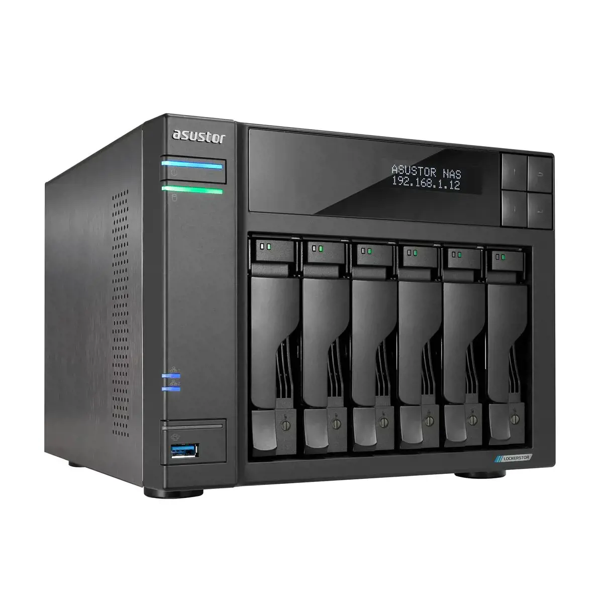 Asus Tower NAS AS6706T N5105, procesoriaus dažnis 2 GHz, 8 GB, DDR4, 4xM.2 NVMe lizdai, 2x 2.5GbE, 2x USB 3.2, 1x HDMI