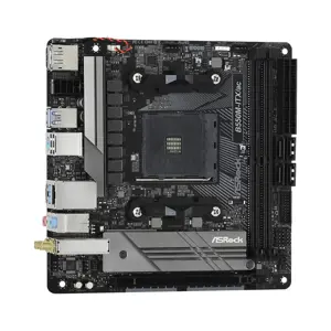 ASROCK B550M-ITX/ac mini ITX MB 3 kartos AMD AM4 lizdas DDR4 4733+ 4.0 x16 PCIe DisplayPort 1.4 HDMI 7.1 CH HD 4 SATA3 6 USB 3.1 Gen1