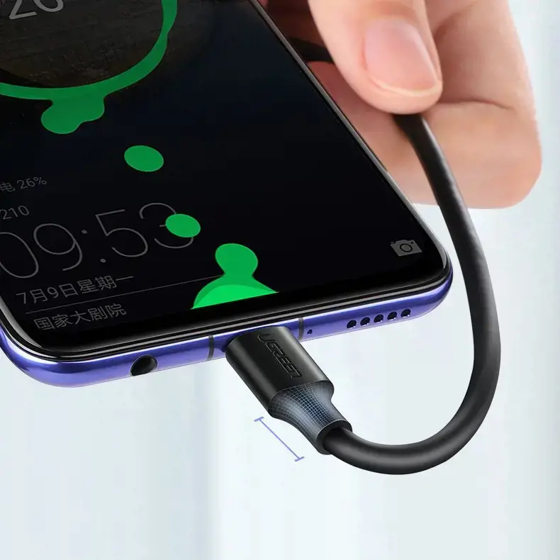 Ugreen 60117, 1,5 m, USB A, USB C, USB 2.0, 480 Mbps, juodas