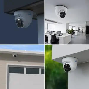 Reolink P344 - Smart 12MP PoE Dome Camera, Person/Vehicle/Pet Alerts, Color Night Vision, Two-Way Audio, IP security camera, Indoor & outdoor, Wired, 700 lm, 6500 K, Internal