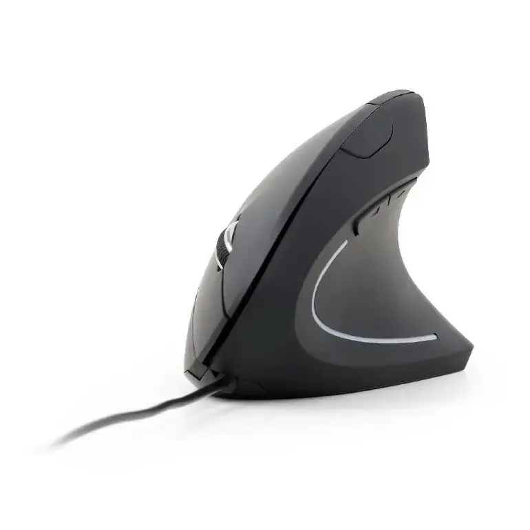 GEMBIRD MUS-ERGO-01 Gembird Ergonomiška 6 mygtukų optinė pelė MUS-ERGO-01, 3200 DPI, USB, juoda