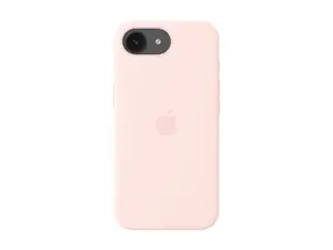Apple iPhone 17e Silicone Case with MagSafe – Soft Pink | Apple
