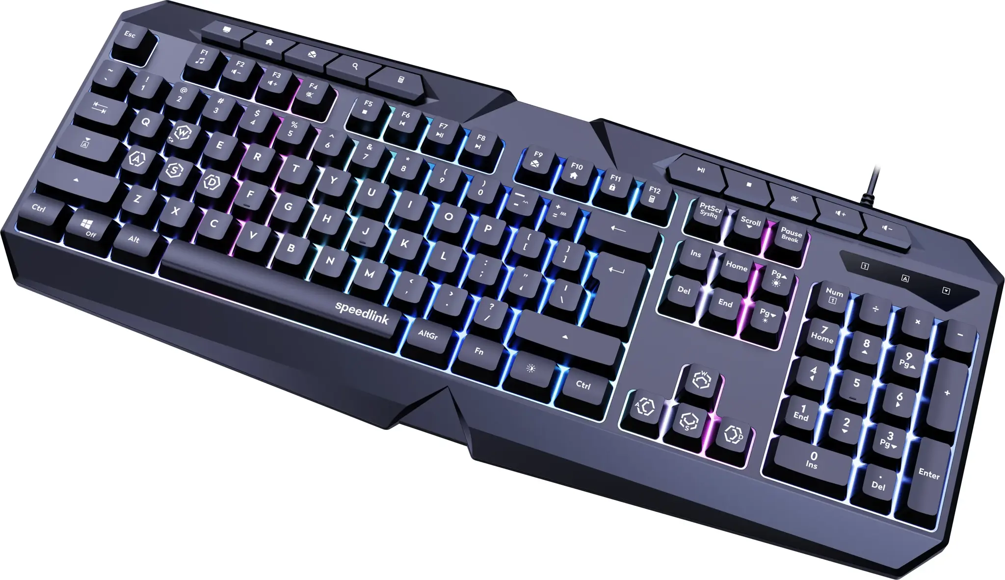 Speedlink keyboard Ludicium RGB Rainbow US (SL-670004-BK-US)