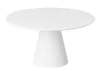 Padėklas tortui CASUAL, ant kojelės, baltas, melamino, D 31 cm, H 16 cm, 1 vnt
