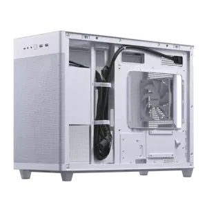 ASUS AP201 PRIME CASE TG WHITE, Mini Tower, Kompiuteris, Balta, micro ATX, Mini-ITX, 17 cm, 33,8 cm