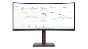 Lenovo ThinkVision T34w-30, 86,4 cm (34"), 3440 x 1440 taškų, "Wide Quad HD", LED, 6 ms, juoda