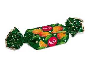 Šokoladiniai saldainiai LAIMA, su apelsinų želė, 1 kg