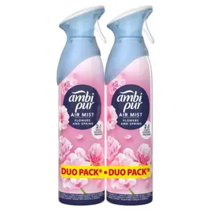Purškiamas oro gaiviklis AMBIPUR Flowers & Spring, 2x185ml