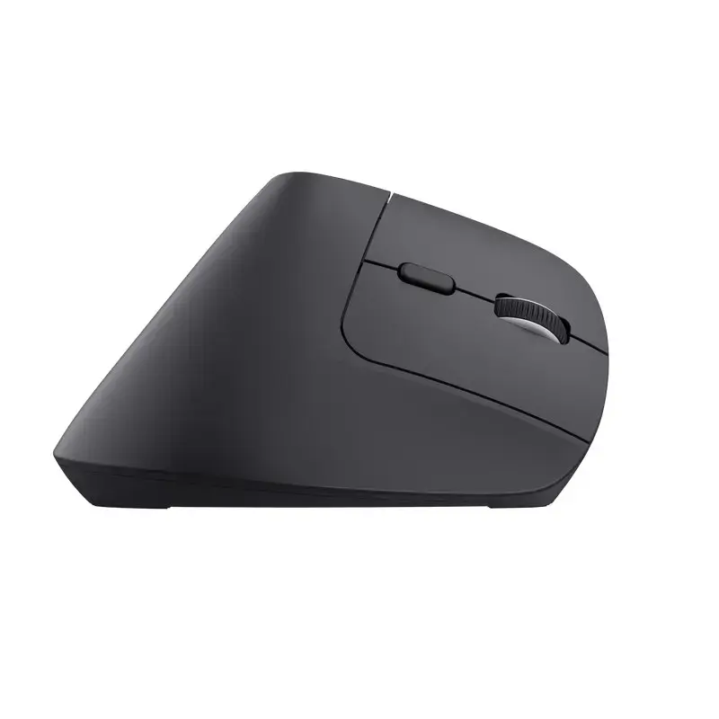 Trust Bayo+, Right-hand, Vertical design, Optical, RF Wireless + Bluetooth, 2400 DPI, Black
