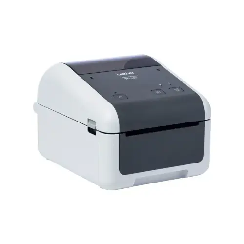 Brother TD-4410D, tiesioginio terminio spausdinimo, 203 x 203 DPI, 203 mm/s, laidinis, pilkas, baltas