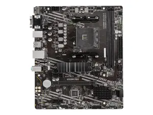 MSI A520M PRO, AMD, "Socket AM4", 3 kartos "AMD Ryzen™ 3", 3 kartos "AMD Ryzen 5", 3 kartos "AMD Ryzen™ 7", 3 kartos..., DDR4-SDRAM, 64 GB, DIMM