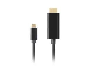LANBERG kabelis USB-C M ->HDMI M 0,5 m 4K 60Hz juodas