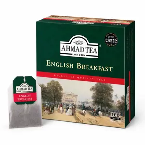 Juodoji arbata AHMAD ENGLISH BREAKFAST, maišeliuose, 100 vnt x 2 g