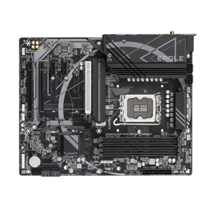 GIGABYTE Z790 EAGLE AX Motherboard - Supports Intel Core 14th Gen CPUs, 12+1+１Phases Digital VRM, up to 7600MHz DDR5 (OC), 3xPCIe 4.0 M.2, Wi-Fi 6E, 2.5GbE LAN, USB 3.2 Gen 2, Intel, LGA 1700, Intel® Celeron®, Intel® Core™ i3, Intel® Core™ i5, Intel® Core™ i7, Intel® Core™ i9,..., LGA 1700, 192 GB, DDR5-SDRAM