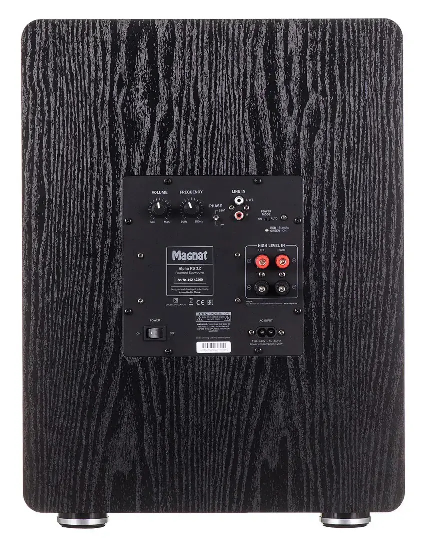 Magnat ALPHA RS12 Black Active subwoofer 120 W