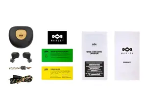 "Marley" tikros belaidės ausinės "Champion" Įmontuotas mikrofonas, "Bluetooth", juodos spalvos