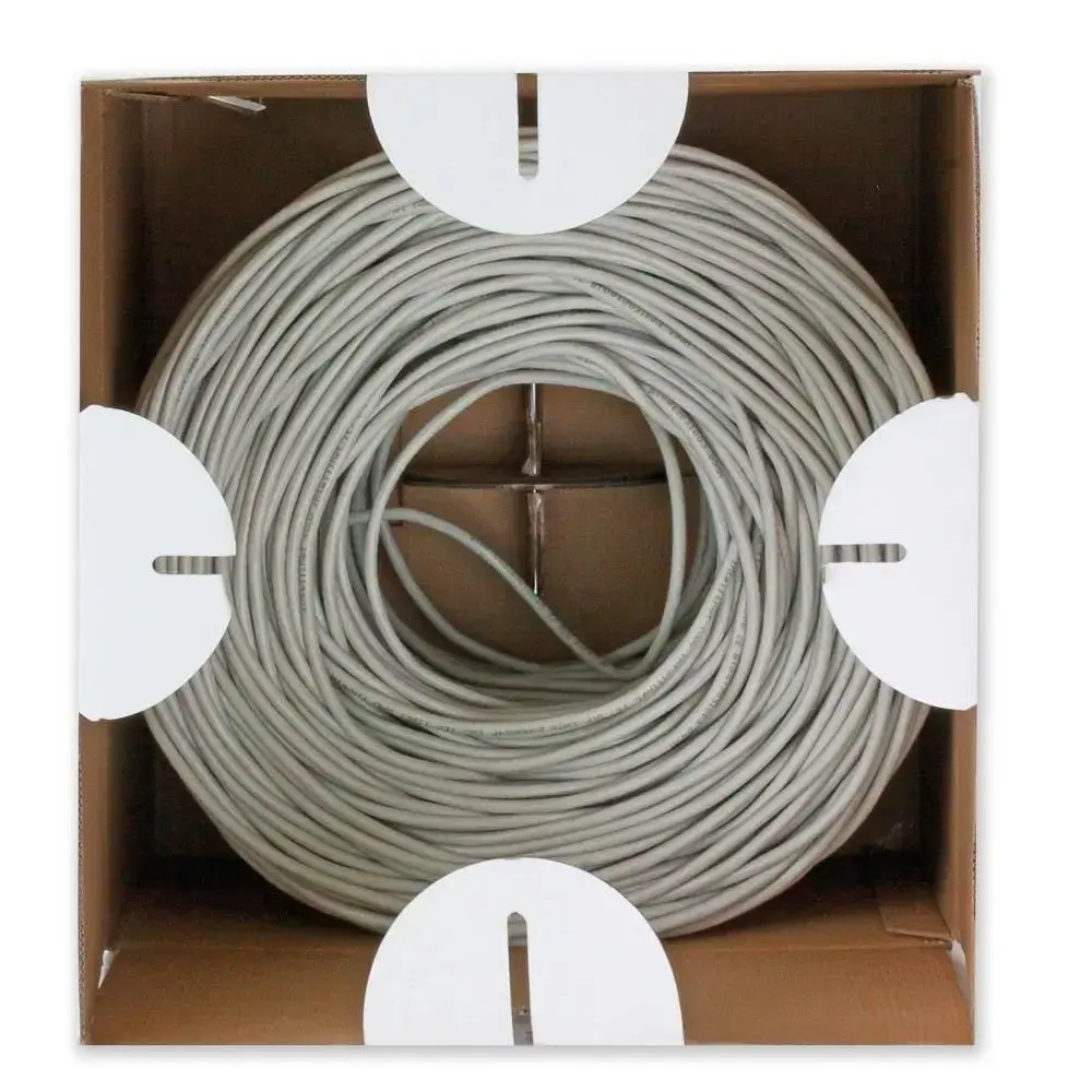 TECHLYPRO 022823 TechlyPro UTP Cat6 kabelis 4x2 CCA 305 m dėžutė pilka