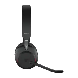 "Jabra Evolve2 65 USB-A Black MS Stereo, belaidis, biure / skambučių centre, 20 - 20000 Hz, 176,4 g, ausinės, juodos spalvos