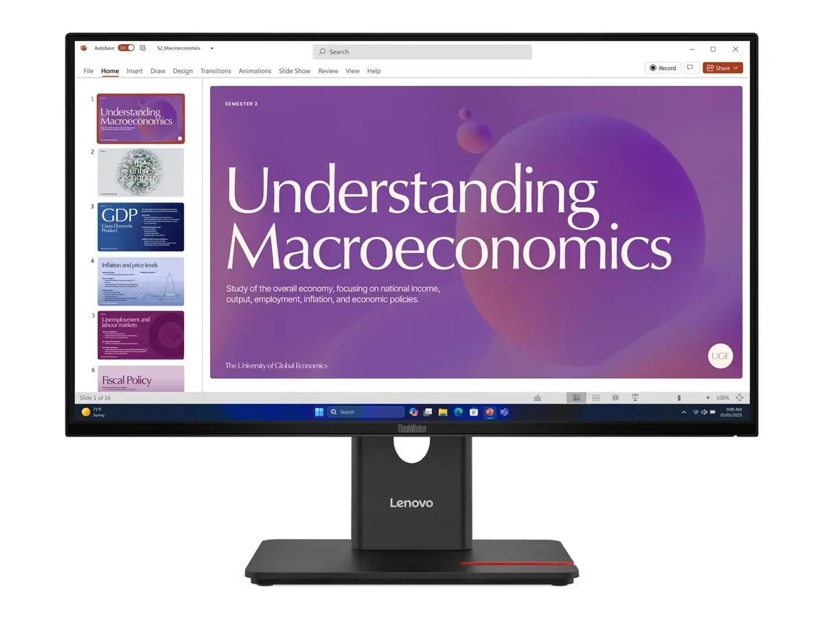 LENOVO 23.8" T24D-40 FHD IPS 16:9 120HZ DP/HDMI/USB-C(96W)/RJ45