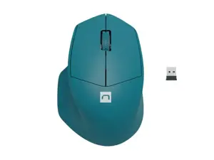 NATEC belaidė pelė Siskin 2 1600DDPI Bluetooth 5.0 + 2,4 GHz mėlyna