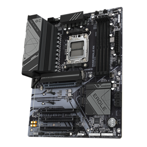 GIGABYTE B650 EAGLE AX Motherboard - Supports AMD Ryzen 7000 CPUs, 12+2+2 Phases Digital VRM, up to 7600MHz DDR5 (OC), 1xPCIe 5.0 + 2xPCIe 4.0 M.2, Wi-Fi 6E 802.11ax, GbE LAN, USB 3.2 Gen2, AMD, Socket AM5, AMD Ryzen™ 5, AMD Ryzen 7 7th Gen, AMD Ryzen 9 7th Gen, Socket AM5, 192 GB, DDR5-SDRAM