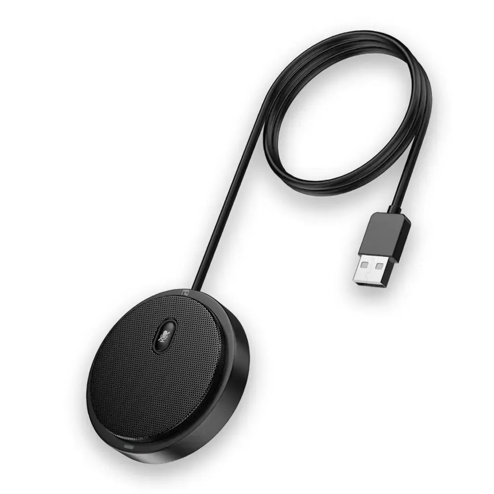 TECHLY Daugiakryptis USB konferencijų mikrofonas su nutildymo mygtuku
