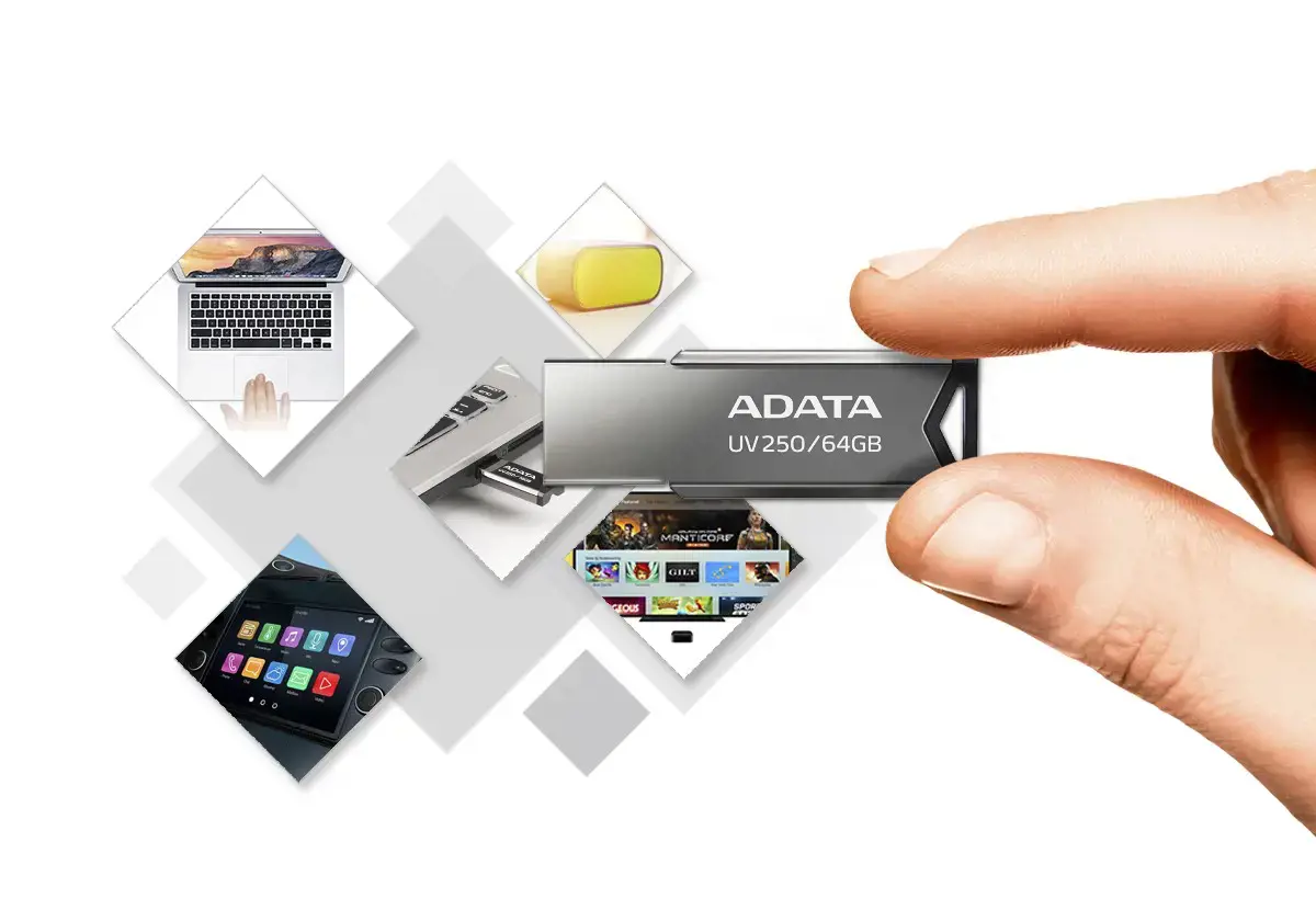 ADATA Flash diskas UV250 16GB USB 2.0 juodas