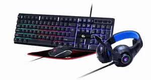 GEMBIRD 4-in-1 žaidimų rinkinys su foniniu apšvietimu "Ghost" JAV išdėstymas