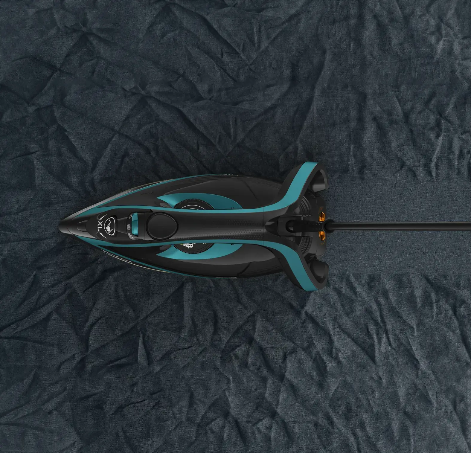 Tefal Puregliss FV8066, Dry & Steam iron, Durilium AirGlide Autoclean soleplate, 2 m, 280 g/min, Black, Blue, 50 g/min