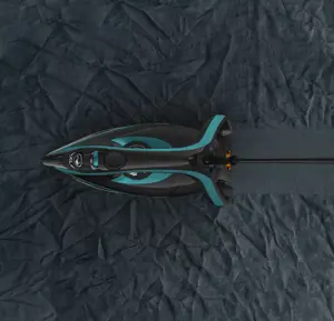 Tefal Puregliss FV8066, Dry & Steam iron, Durilium AirGlide Autoclean soleplate, 2 m, 280 g/min, Black, Blue, 50 g/min