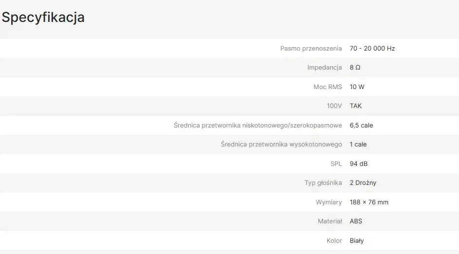 AVTEK CEILING SPEAKER CS 606