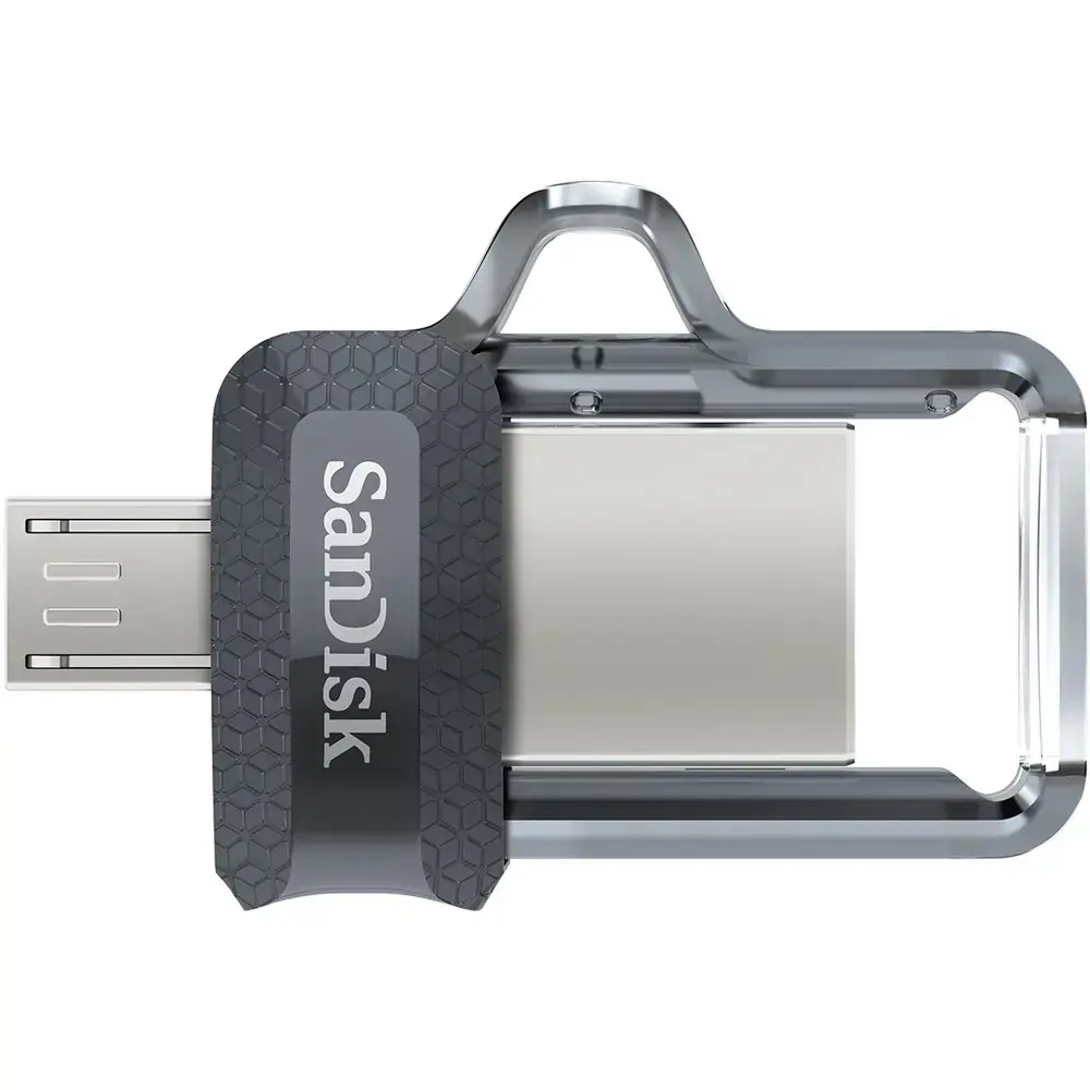 "SanDisk Ultra Dual Drive m3.0" 256 GB pilkos ir sidabrinės spalvos; EAN: 619659154400