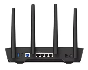 ASUS TUF-AX4200, "Wi-Fi 6" (802.11ax), dviejų dažnių (2,4 GHz / 5 GHz), Ethernet LAN, juodas, stalinis maršrutizatorius