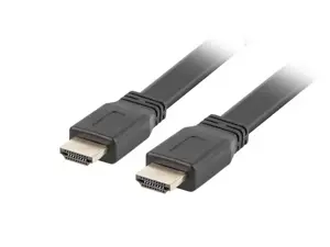 LANBERG CA-HDMI-21CU-0050-BK "Lanberg" kabelis HDMI M/M V2.0 5M juodas plokščias