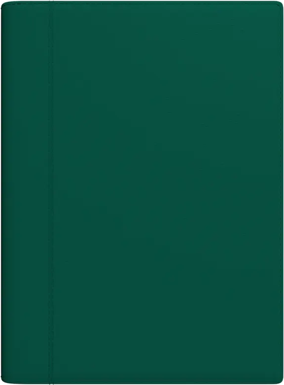 Kalendorius FUTURA Spirex 2025, A4, PU, tamsiai žalia