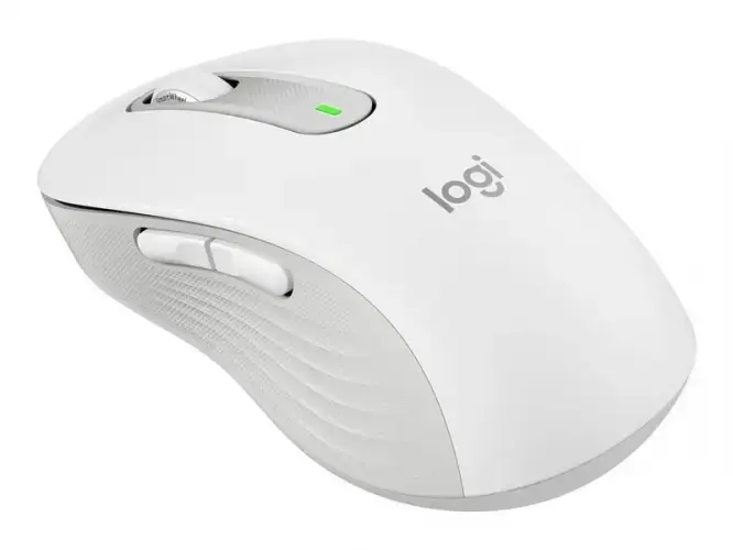 Logitech Signature M650 Wireless Mouse for Business, Right-hand, Optical, RF Wireless + Bluetooth, 4000 DPI, White